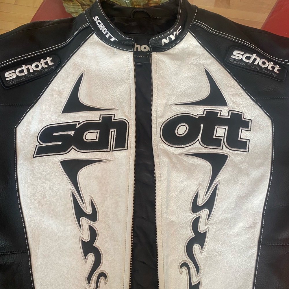Manteau de cuir pour moto